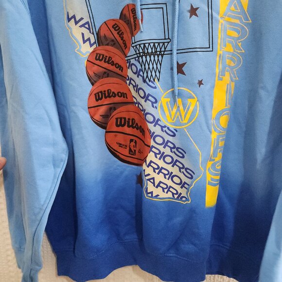 NBA Golden State Warriors Oversize Graphic Hoodie Sweatshirt Women's Large - Picture 5 of 10